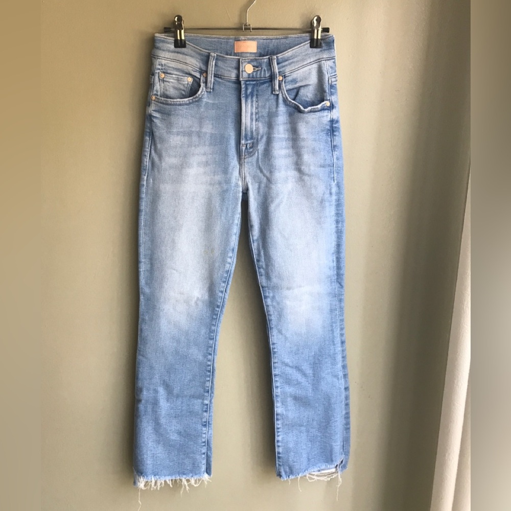 Mother The Insider Crop Step Fray Jeans Size: 24